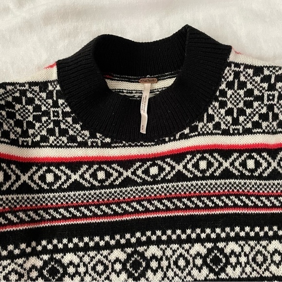 Free People SMALL By The Fire Fair Isle Sweater Dress Wool blend - Picture 3 of 8